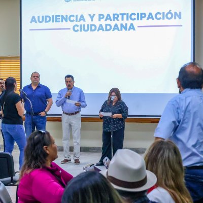 EN AUDIENCIA PÚBLICA REITERA PRESIDENTE JAVIER LAMARQUE CONSTRUCCIÓN DE PLAZA CENTENARIO EN LA COLONIA BENITO JUÁREZ